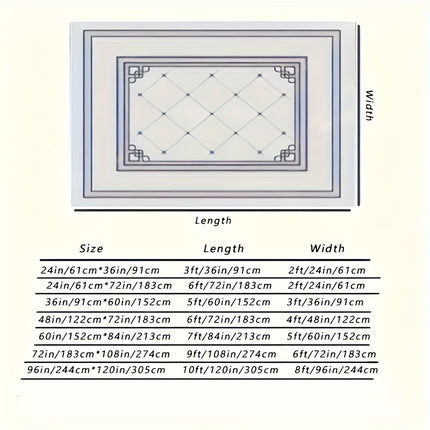 1pc Plush Carpet Suitable for - Soft Blue Ombre Modern Rug, Hand Wash Only Carpet Suitable for Bedroom