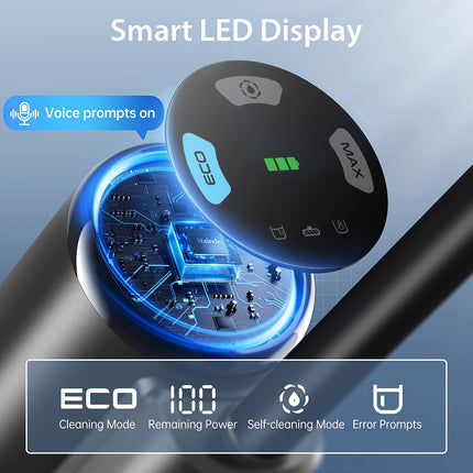 Vacuum Cleaner, Lightweight Cordless Floor Washer With Voice Assistance, LED Screen