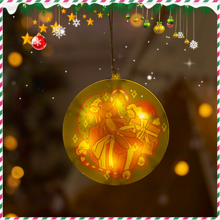 Holiday Decoration Arrangement Hanging Lights Christmas Tree
