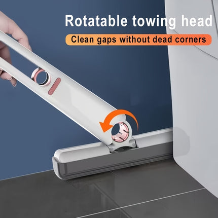 Mop, Self-Squeeze Sponge Mops, Lazy Hand-Free Household Mini Desktop Car Glass Cleaning Mop