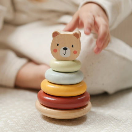 3in1 Toy Box - Sorting Blocks, Stackable Pyramid and Elephant On Wheels