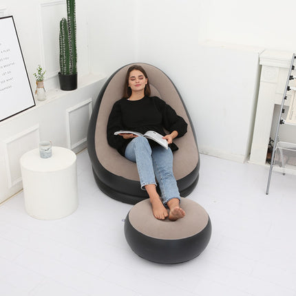 Lazy Bean Bag with Inflatable Folding Sofa