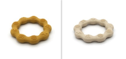 Full Three-dimensional Baby Silicone Teether Baby Molars Holding Round Teether