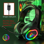 black and multicolored / 7.1-Single USB port