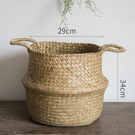 Straw storage basket, storage basket can be folded