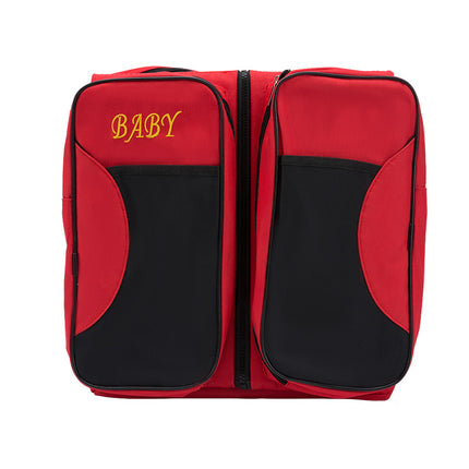 Portable travel folding crib mother and baby bag