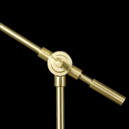 Shiny Satin Brass LED Adjustable Desk Lamp