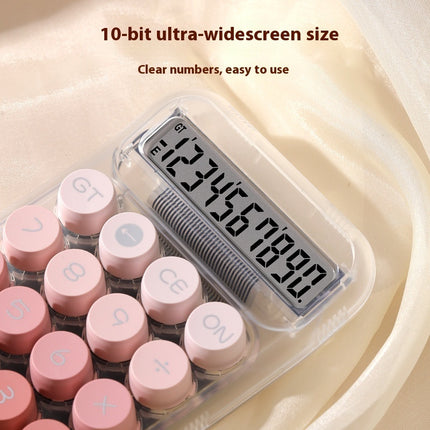 Grade Gradient Color Round Mechanical Keyboard Calculator