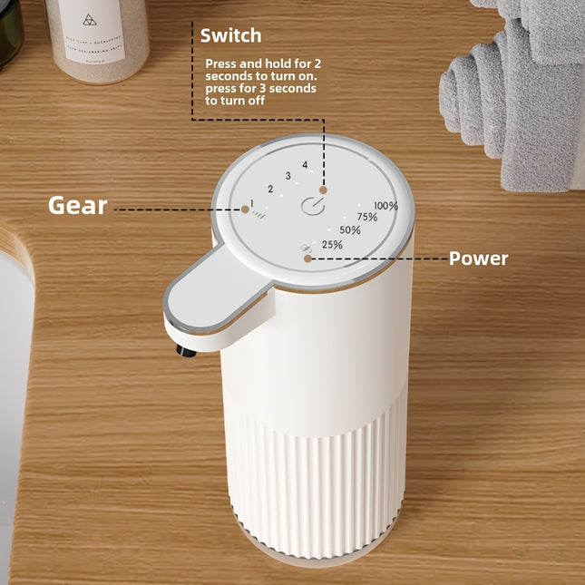 1pc Smart Automatic Soap Dispenser for Home Use with Battery and Liquid Level Display,