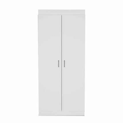 63” Classic White Pantry Cabinet with Two Full Size Doors