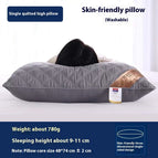 Dark Gray Unilateral / Low Loft Pillow 48x74cm