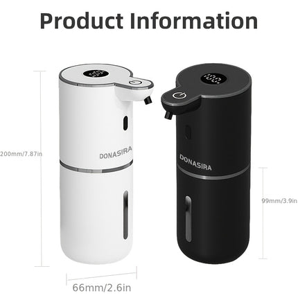 380ml Automatic Sensor Soap Dispenser | Wall Mount, Charging, Lithium Battery, Made of Plastic