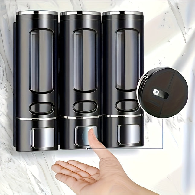 Single Wall-Mounted Hand Soap 400 Ml Transparent Refillable Liquid Lotion Dispenser,