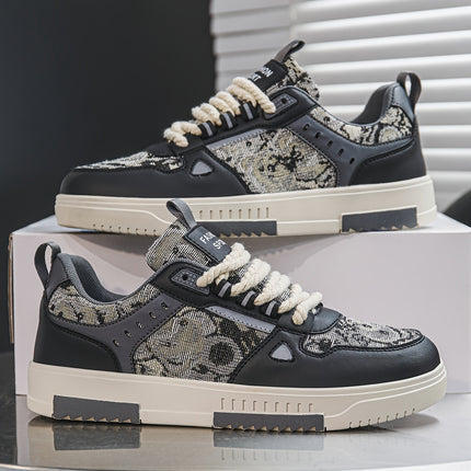Men'S Retro Oil Painting Sneakers