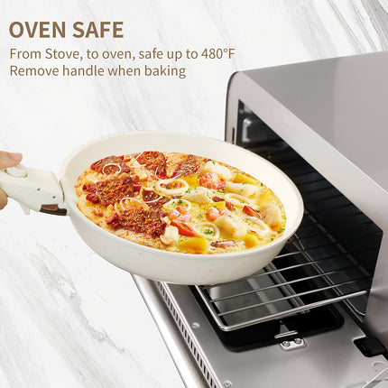 13pcs Pots And Pans Set, Nonstick Granite Cookware Set,