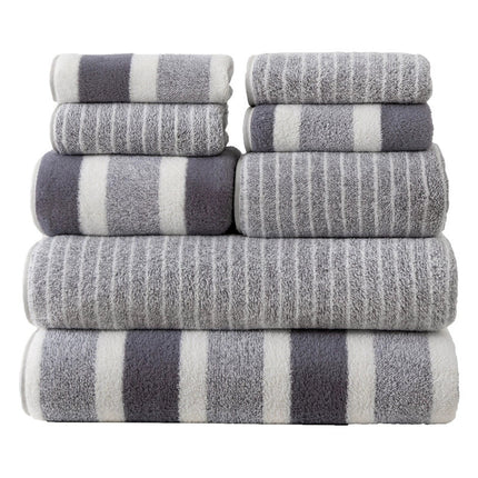 Coral Fleece Double-sided Thickened 8-piece Set Towels Square Scarf