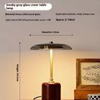 Full Spectrum Light Source 12W / Smoke Gray Table Lamp / US