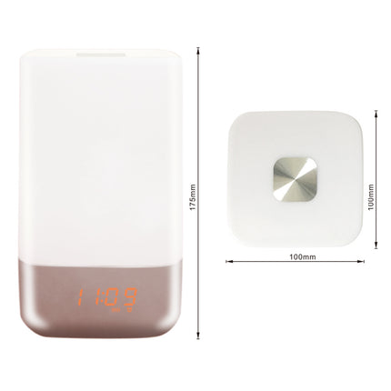 The new intelligent LED lamp alarm clock wake time touch wake light colorful bedroom Nightlight gift wholesale