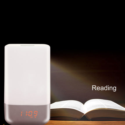 The new intelligent LED lamp alarm clock wake time touch wake light colorful bedroom Nightlight gift wholesale
