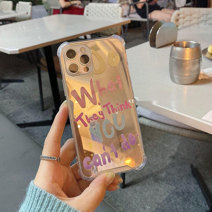 Japan And South Korea I Mirror Letter Mobile Phone Case Ideas