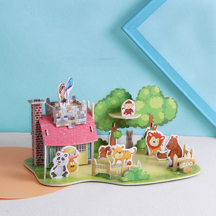 Fashion Paper Three-dimensional Puzzle House