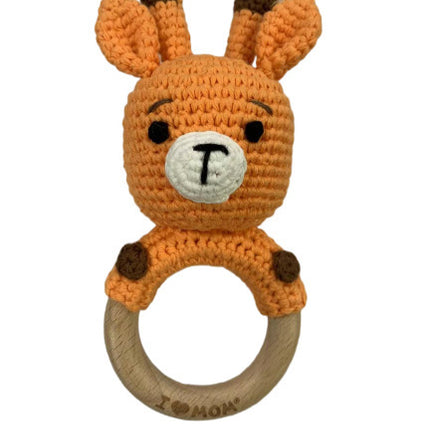 Carving Name Baby Soothing Bell Newborn Gift Bath Gift Knitted Cartoon Doll