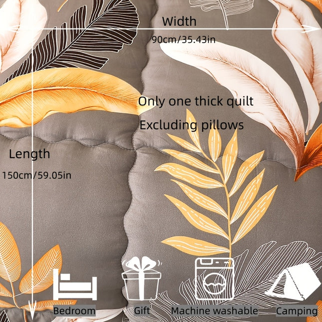 1pc Warm Flannel Thick Duvet Insert (Pillow and Pillowcase Not Included) - This Printed