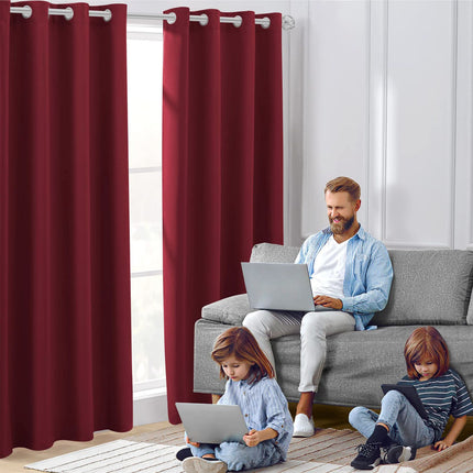 Amazon Cross-border Curtain Thickened Non-glossy Fabric Curtain Sun-blocking Heat-insulating Shade Wholesale Modern Minimalist
