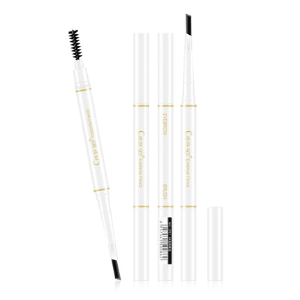 Automatic rotating double-headed eyebrow pencil