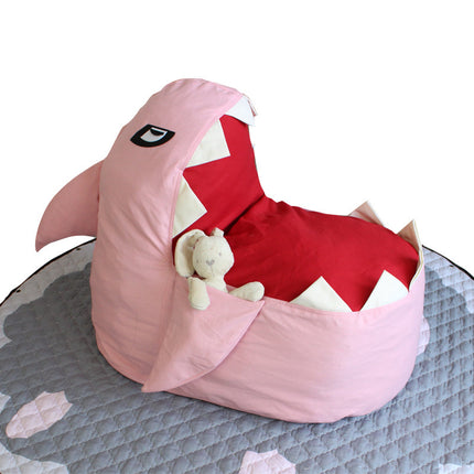 Shark children's plush toy storage bag bean bag lazy sofa baby chair