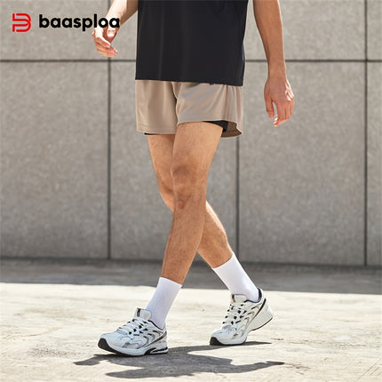 All-Terrain Slip-Resistant Running Sneakers - Shock-Absorbing Sneakers with MD/TPR Sole