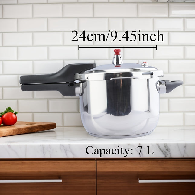 4L-6L Pressure Cooker & Fast Boiling Pot - Extra Thick High Quality Base - Wide Mouth Design