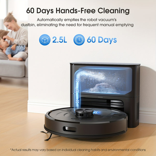 L20 MAX/B20 Plus Robot Vacuum And Mop, with 2.5L Self Emptying Station for 60 Days,