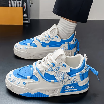 Men'S Low-Top Sneakers - All-Season Lace-Up Shoes with Cushioned PVC Sole, / Color Options