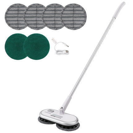 Electric Mop Up To 70 Mins Powerful Battery, Electric Spin Mop With Dual Spinning Mop Heads,