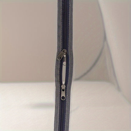 Easy Pop-Up Mongolian Yurt Mosquito Net - 100% Polyester Canopy with Steel Wire Frame - 360-Degree Protection, Portable & Foldable Bed Tent with U-Shaped Zipper - Breathable & Washable - Insect Shield for Bedroom Comfort & Ou