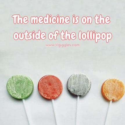 Lil' Giggles Kids Medicated Lollipops - Sweet Gentle Relief for Kids & Non-drowsy - Kids Cough, Sore Throat, Congestion & Hoarseness - Homeopathic Remedy Children's Love - Apple, Cherry & Orange 12 CT|B0DP3PDDB4