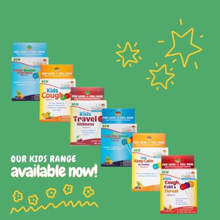 Lil' Giggles Kids Medicated Lollipops - Sweet Gentle Relief for Kids & Non-drowsy - Kids Cough, Sore Throat, Congestion & Hoarseness - Homeopathic Remedy Children's Love - Apple, Cherry & Orange 12 CT|B0DP3PDDB4