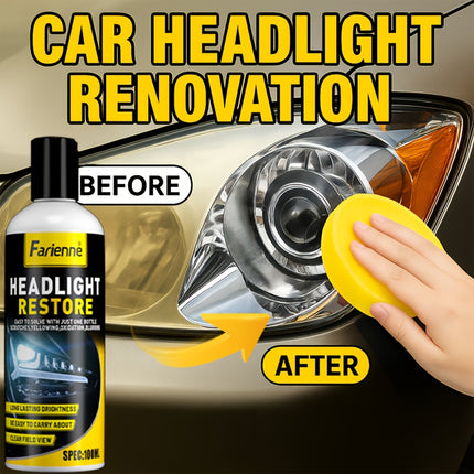 Professional Headlight Restorer - Remove Yellowing, Oxidation & Foggy Car Headlights