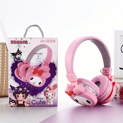for hello kitty, for Kuromi and for my melody Cute Foldable Wireless Headphones for Teens