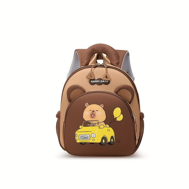 Backpack Suitable for Boys & Girls 3-6 Years - Lightweight Backpack with Cute Capybara