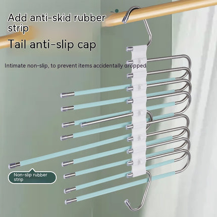 Retractable Multifunctional Stainless Steel Folding Coat Hanger