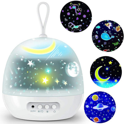 Night Light Projector  360° Rotating 8 Lighting Modes LED Lights Bedroom Decoration