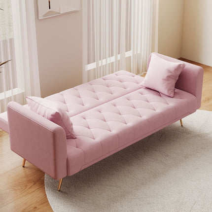 Sofa, American Retro Velvet, Suitable for Small Living Room, Bedroom, Office