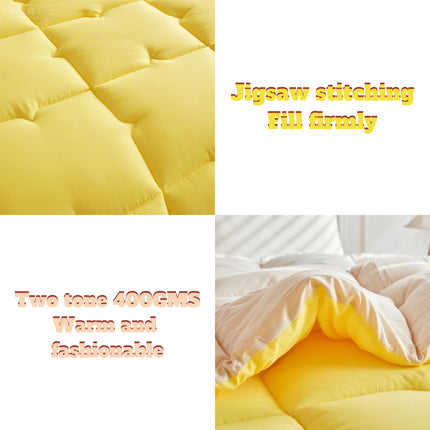 Winter Thick Quilt Puzzle Stitching, Fashionable Contrasting Color Design