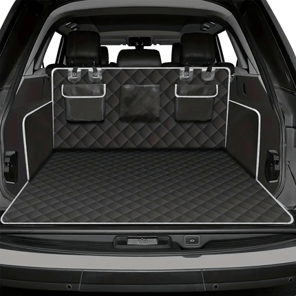 Waterproof Polyester Cargo Liner for Pets - Travel-Friendly Car Trunk Mat with Non-Slip Backing and Side Flaps for Dogs - Durable Vehicle Pet Nest Pad for SUVs and Cars
