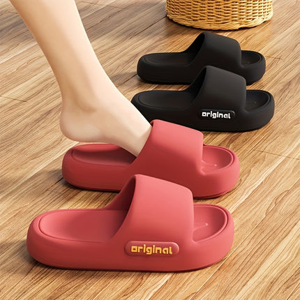 4 pcs set Women's Summer Slippers - Solid Color Elegant, Comfortable for All Seasons, Round Toe