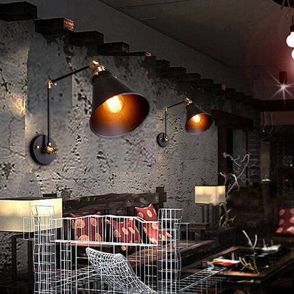 Retro folding wall light