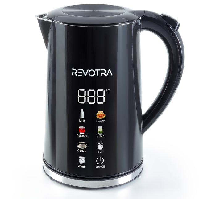 Kettle with Stainless Steel Interior & Fast Boiling (1500W) - Boil-Dry Protection, Auto Shut-Off,