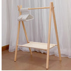 Wooden hangersandwhite pearls / M Medium